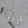 solo necklace-blue lace