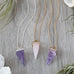 spectrum necklace-rose quartz