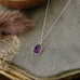 stone fleck necklace-amethyst