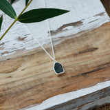 stone fleck necklace-labradorite