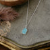 stone fleck necklace-turquoise