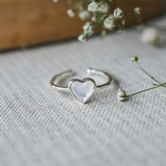 sweet stone ring-mother of pearl