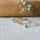 sweet stone ring-rose quartz