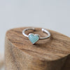 sweet stone ring-amazonite