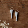 symmetry earrings-howlite