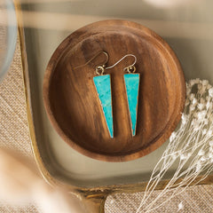 symmetry earrings-turquoise