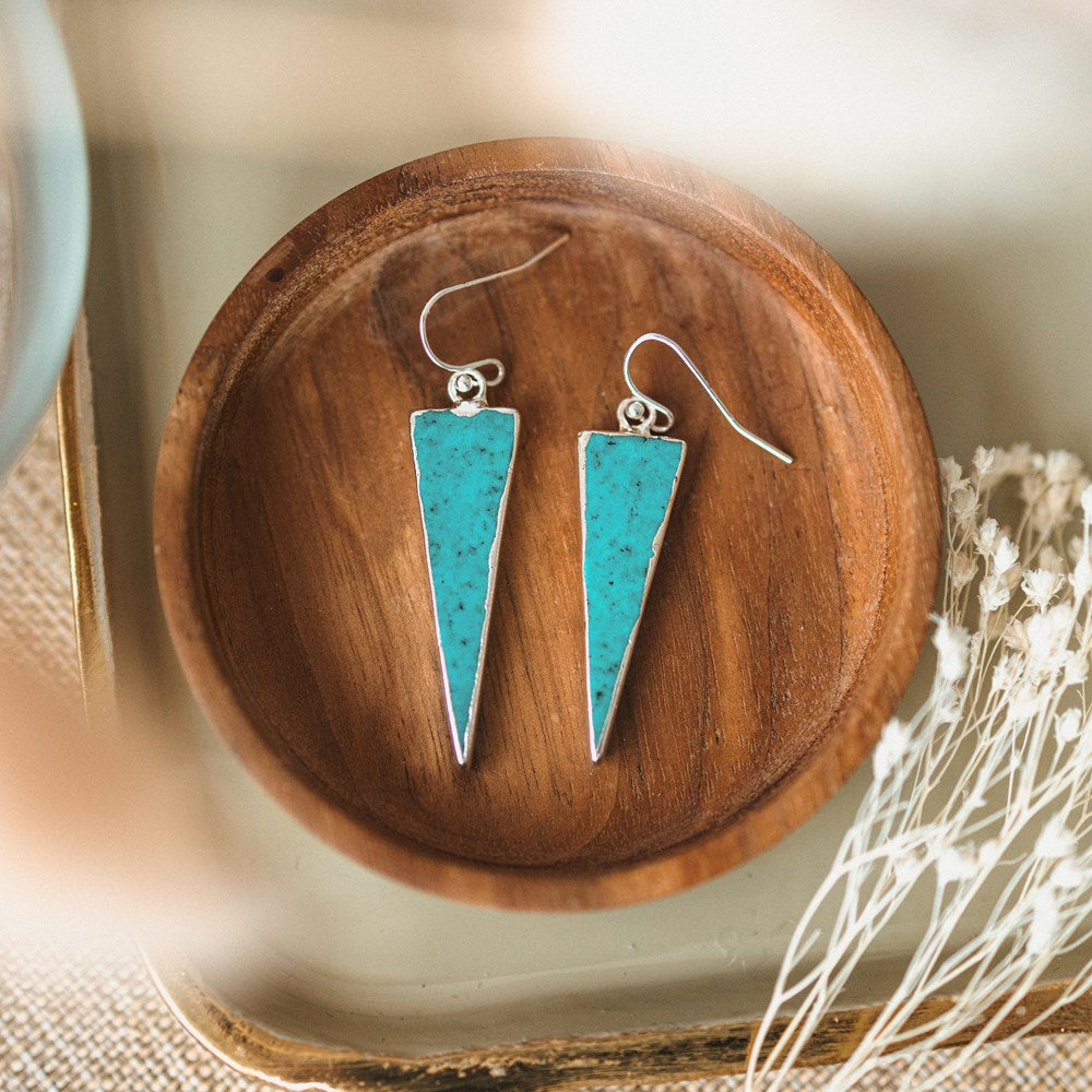 symmetry earrings-turquoise