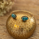 Tanvi Cuff-copper turquoise