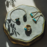 Tanvi Cuff-copper turquoise