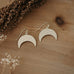 tattoo moon earrings