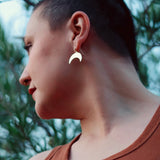 tattoo moon earrings