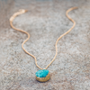 full moon necklace-aqua