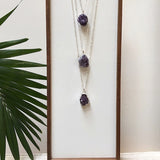 treasure necklace-purple