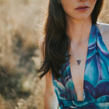 trinity necklace-purple