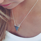 trinity necklace-purple