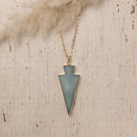 uplift necklace large-aqua