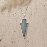 uplift necklace large-aqua