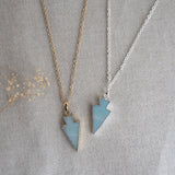 uplift necklace small-aqua
