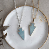uplift necklace small-aqua