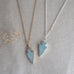 uplift necklace small-aqua