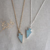 uplift necklace small-aqua