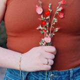 vagabond bracelet-green/red/turquoise/gold/tan