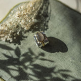 Vedika Ring-smoky topaz/sterling silver/gold