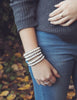 virginia wrap bracelet-grey/white pearl