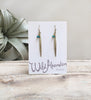 warrior pose earrings-turquoise