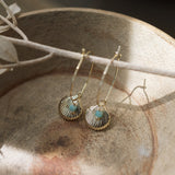 willows beach hoops-amazonite