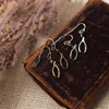 wishbone earrings-pyrite