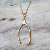 wishbone necklace large