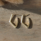 polished point hoops