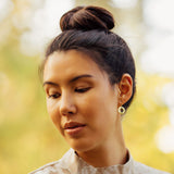 rhodes earrings-pyrite