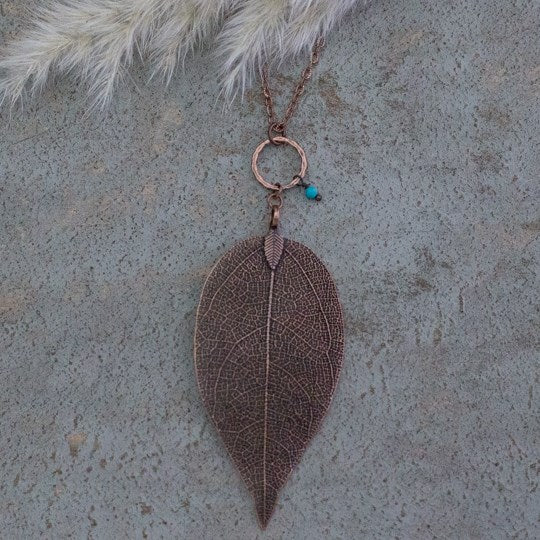 autumn necklace-turquoise