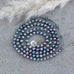 Clara necklace or wrap bracelet-grey / oil pearl