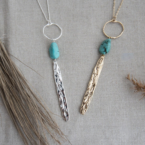 coastline necklace-turquoise