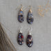 cora earrings-purple