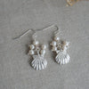 deep sea earrings-white pearl