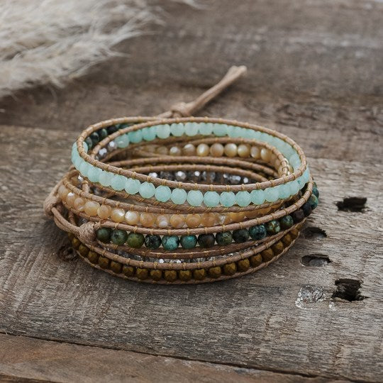 evergreen wrap bracelet