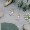 haze earrings-rose quartz