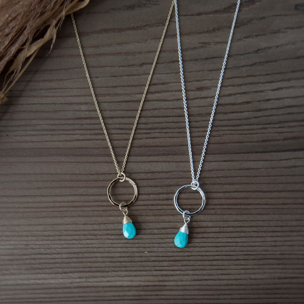 folklore necklace-turquoise