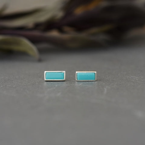 fortune studs-turquoise