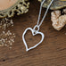 giving heart necklace