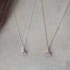 haze necklace-rose quartz