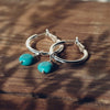 hemisphere earrings-turquoise