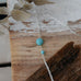 lennox necklace-silver/turquoise