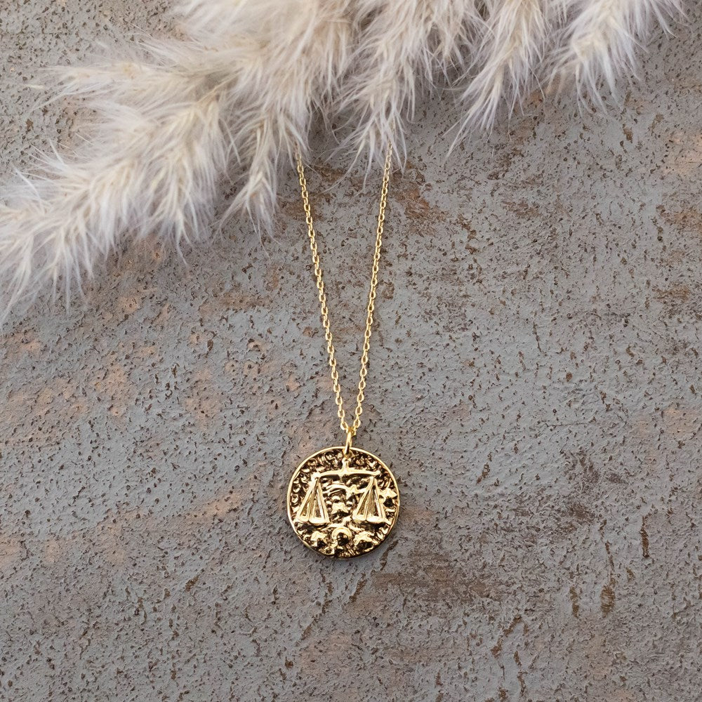 libra zodiac necklace