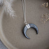 luna necklace-grey shell