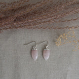 micah earrings-rose quartz
